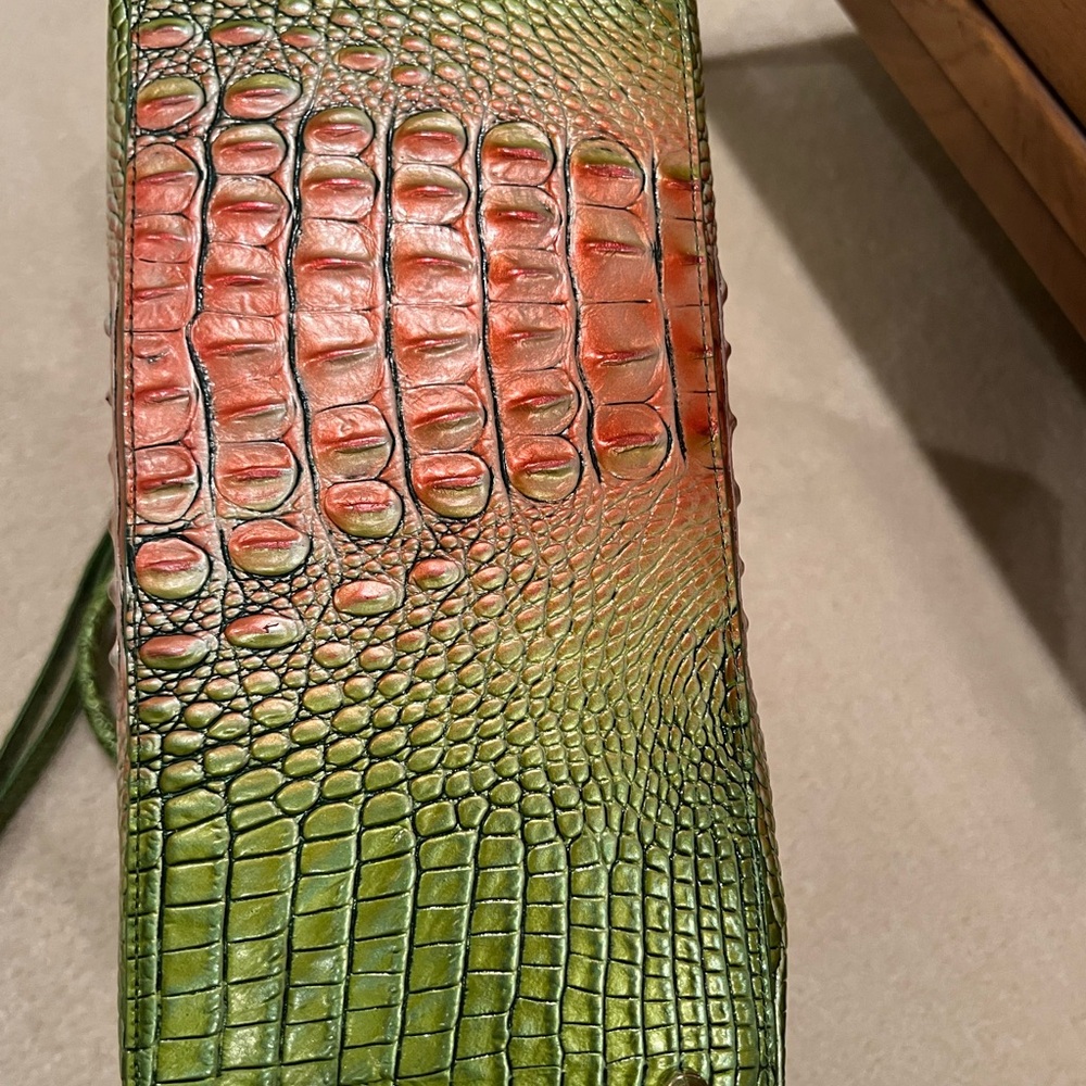 Brahmin Duxbury Satchel Limeade Green Melon Ombré NWOT - Picture 12 of 12